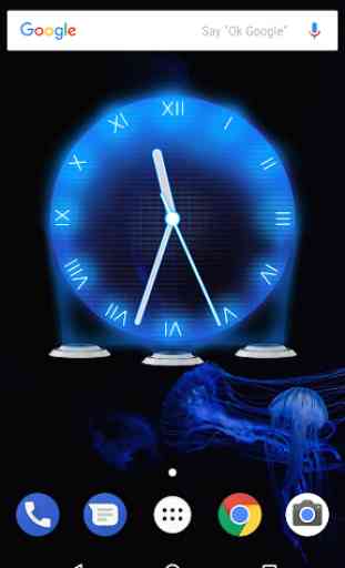 Hologram Clock Widget 2