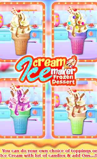 Ice Cream Cone Maker Desserts surgelés-Jeux de cui 2
