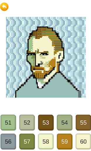 Peintures célèbres Pixel Art - Couleur par numéro 2
