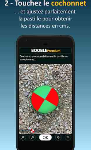 Booble Premium - mesure distances boules/cochonnet 3