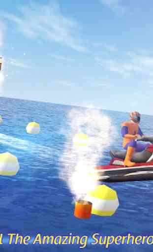 course d'eau jetski: ligue superhéros 1