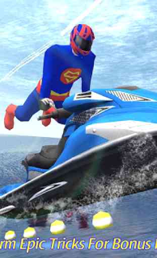 course d'eau jetski: ligue superhéros 3