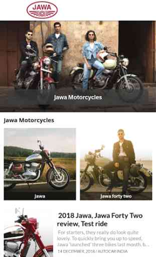 Jawa Motorcycle - Jawa bike Specifications, Photos 1
