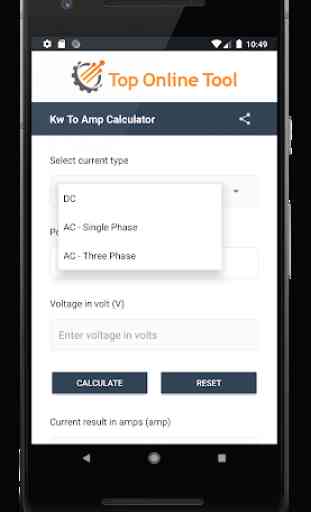 Kw to Amps Calculator- Free Online Converter 2