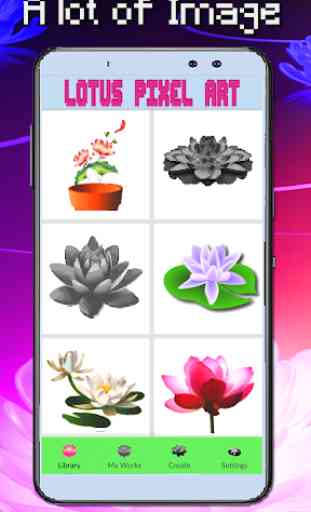 Lotus Flower Coloring: Color By Number_Pixel Art 2