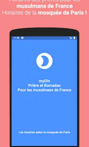 MyDin - Horaires de Prière selon Mosquée de Paris 3