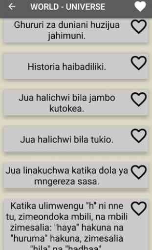 Swahili Proverbs (Methali) 3