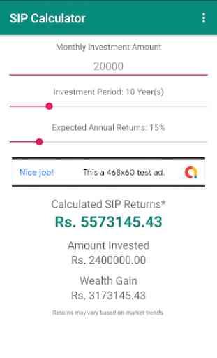Systematic Investment Plan - SIP Calculator 1