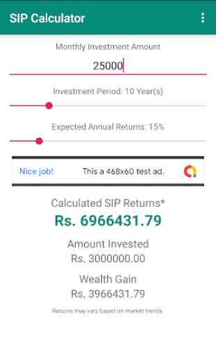 Systematic Investment Plan - SIP Calculator 2