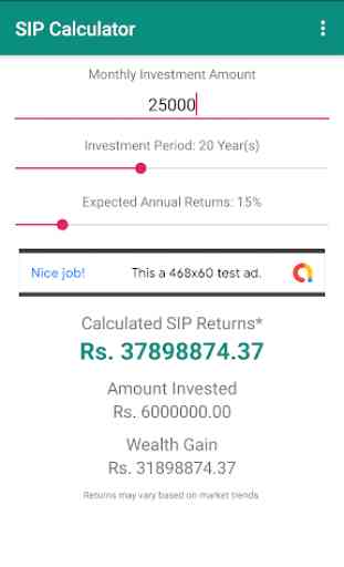 Systematic Investment Plan - SIP Calculator 3