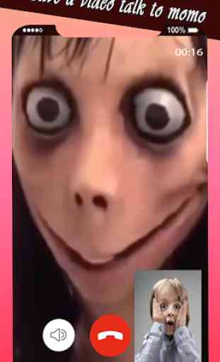 Video call and chat simulation with scary momo 3