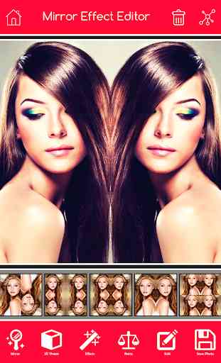 3D Mirror Photo Collage Editor 1