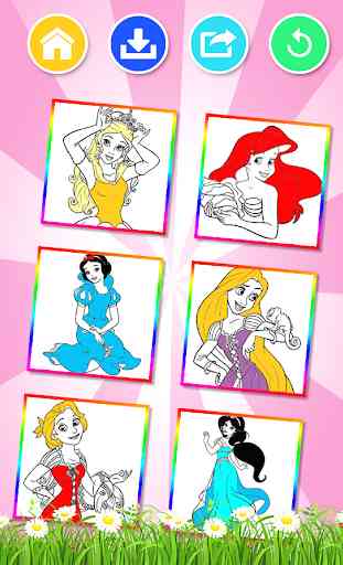 All Princess Coloring Pages 3