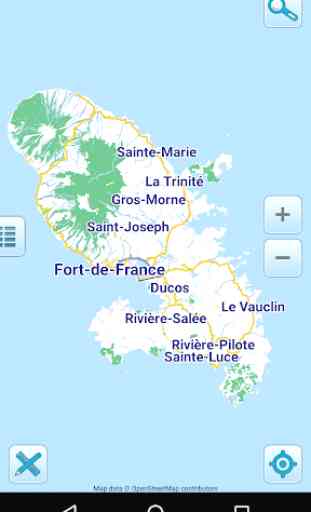 Carte de Martinique hors-ligne 1