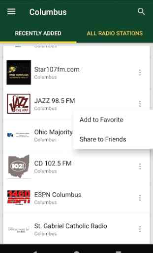 Columbus Radio Stations - USA 1