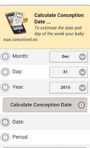 Conception Date Calculator 1