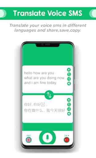 Écrire des SMS par voix: Voice SMS Voice Translato 3