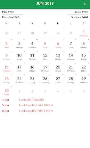 Kalender Indonesia 2