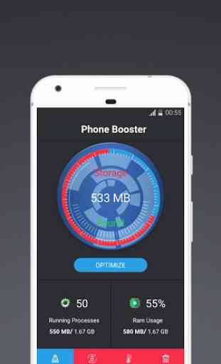 Optimiser: Booster Téléphones Mobiles,Nettoyer,CPU 1