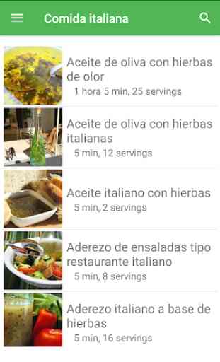 Recetas de comida italiana en español gratis. 1