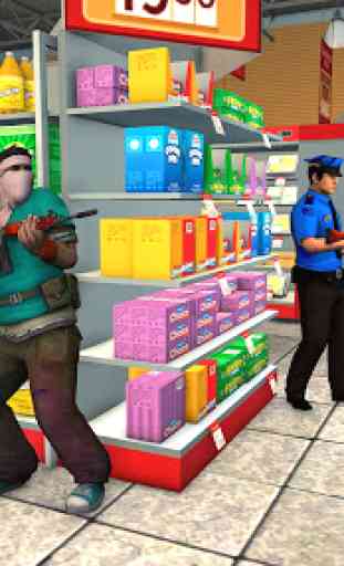 Supermarket Robbery:  City Crime Heist Mission 4