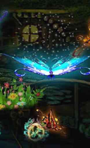 Thème de papillons en néon 3D 4
