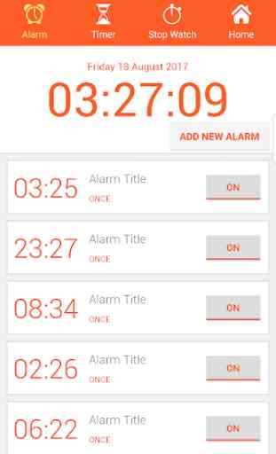 Alarm Clock AVA talking clock batteryFull Alarm tm 4