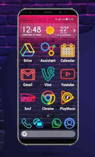 Apolo Neon - Theme Icon pack Wallpaper 2