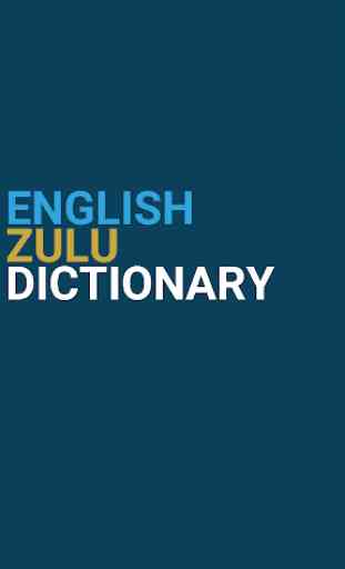 English : Zulu Dictionary 1