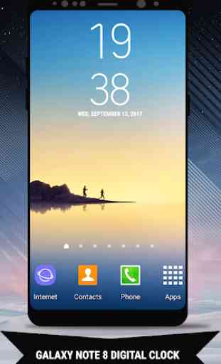 Galaxy Note8 Digital Clock Widget Pro 1