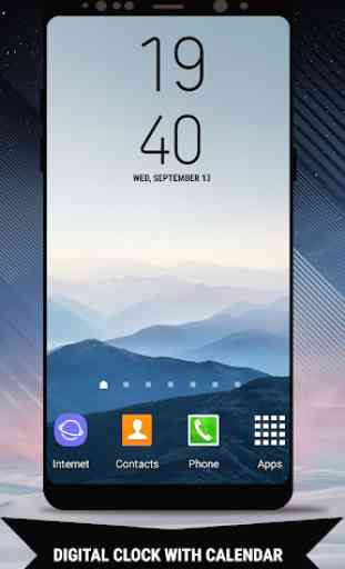 Galaxy Note8 Digital Clock Widget Pro 2