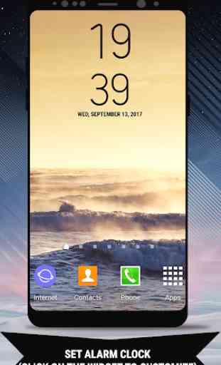 Galaxy Note8 Digital Clock Widget Pro 3