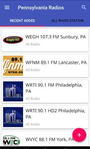 Pennsylvania All Radio Stations 1