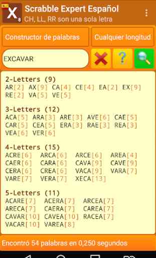 Spanish ScrabbleXpert 1