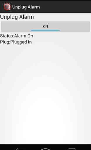 Unplug Alarm 1