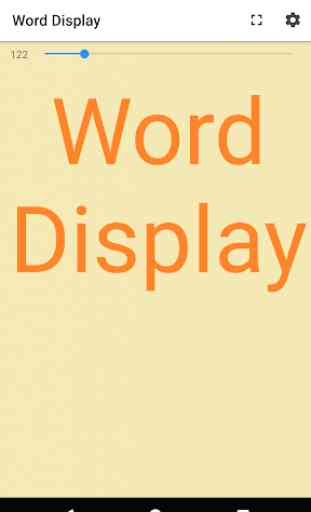 Word Display 1