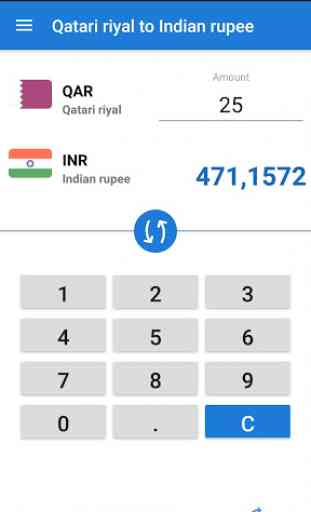 Qatari riyal to Indian rupee / QAR to INR 1