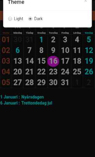 Sveriges kalender 2