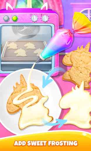 Unicorn Food - Sweet Rainbow Cookies Maker 2