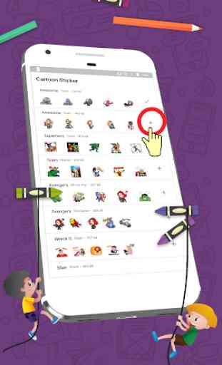Cartoon Stickers for Whatsapp - WAStickerApps 2