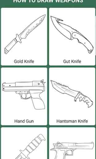 How to draw weapons - weapons wallpaper 2
