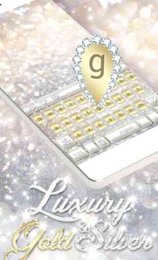 Luxury Gold & Silver Keyboard 2