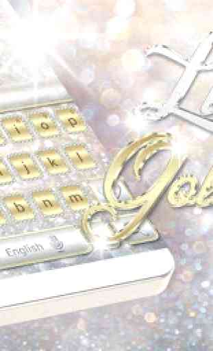 Luxury Gold & Silver Keyboard 4