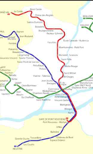 Nantes Tram Map 2