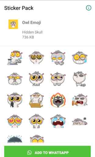 Owl Sticker for WhatsApp 2