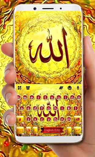 Thème de clavier Gold Allah 1