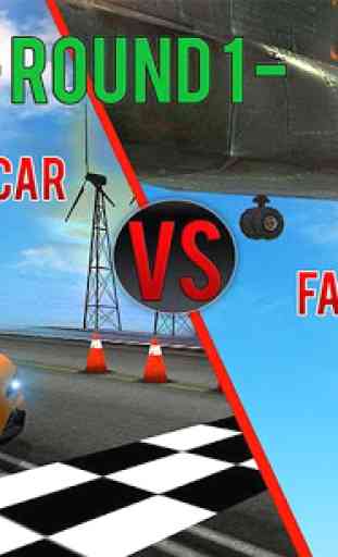 Chute Car VS Driving Car: Drag Racing Rivals PRO 2