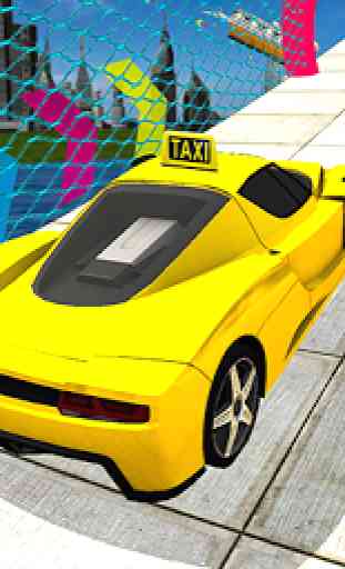 Crazy Taxi Car Stunts- Ramp Car Stunts 2