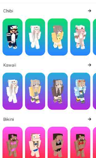 Cute Girl Skins for Minecraft PE 2