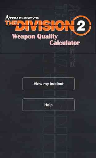 Division 2 Weapon Calculator 1